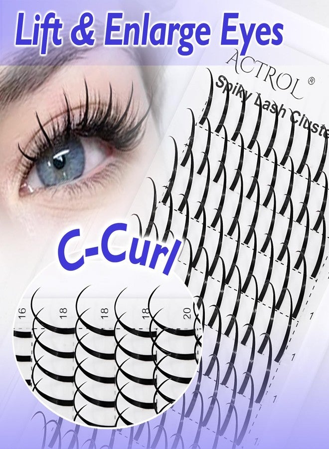 اكترول رموش ACTROL المدببة، رموش فردية، أطوال متنوعة من 14 إلى 22 مم، انحناء C، رموش جاهزة، رموش مدببة يمكنك تركيبها بنفسك، رموش خفيفة، رموش كثيفة، وصلات رموش خيالية - Image 4